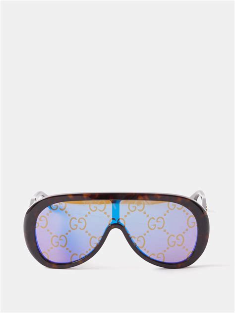 gucci 60mm sunglasses|Gucci oversized acetate aviator sunglasses.